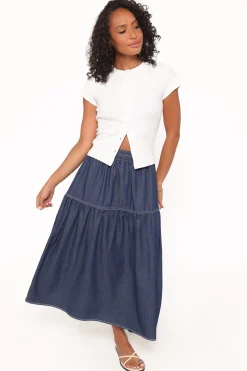 Meadow Midi Denim Skirt