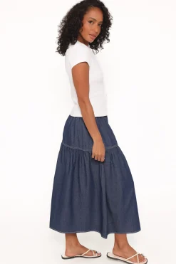 Meadow Midi Denim Skirt