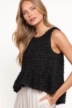 Meira Peplum Drop Hem Tank Top