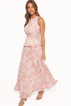 Mena Pleated Maxi Skirt