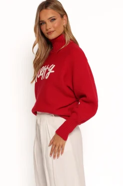 Merry Turtleneck Knit Sweater