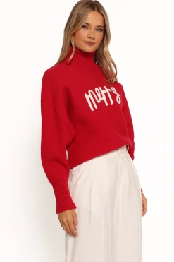 Merry Turtleneck Knit Sweater