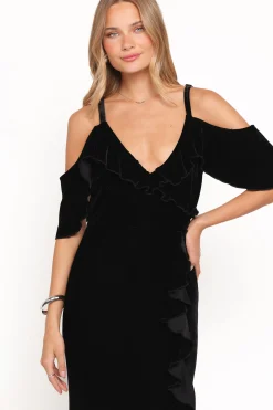 Micah Off Shoulder Velvet Maxi Dress