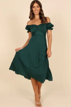 Mickenna Sweetheart Frill Midi Dress