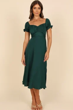 Mickenna Sweetheart Frill Midi Dress
