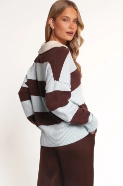 Mikaela Rugby Stripe Knit Sweater