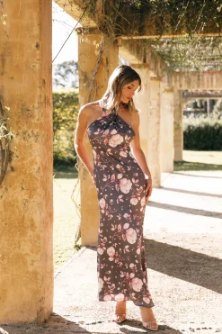 Mila Halterneck Maxi Dress