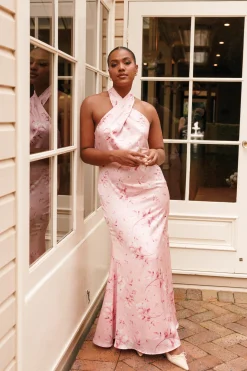 Mila Halterneck Maxi Dress