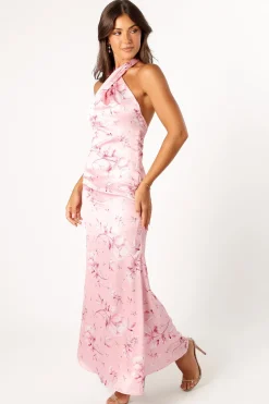 Mila Halterneck Maxi Dress