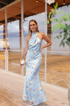 Mila Halterneck Maxi Dress