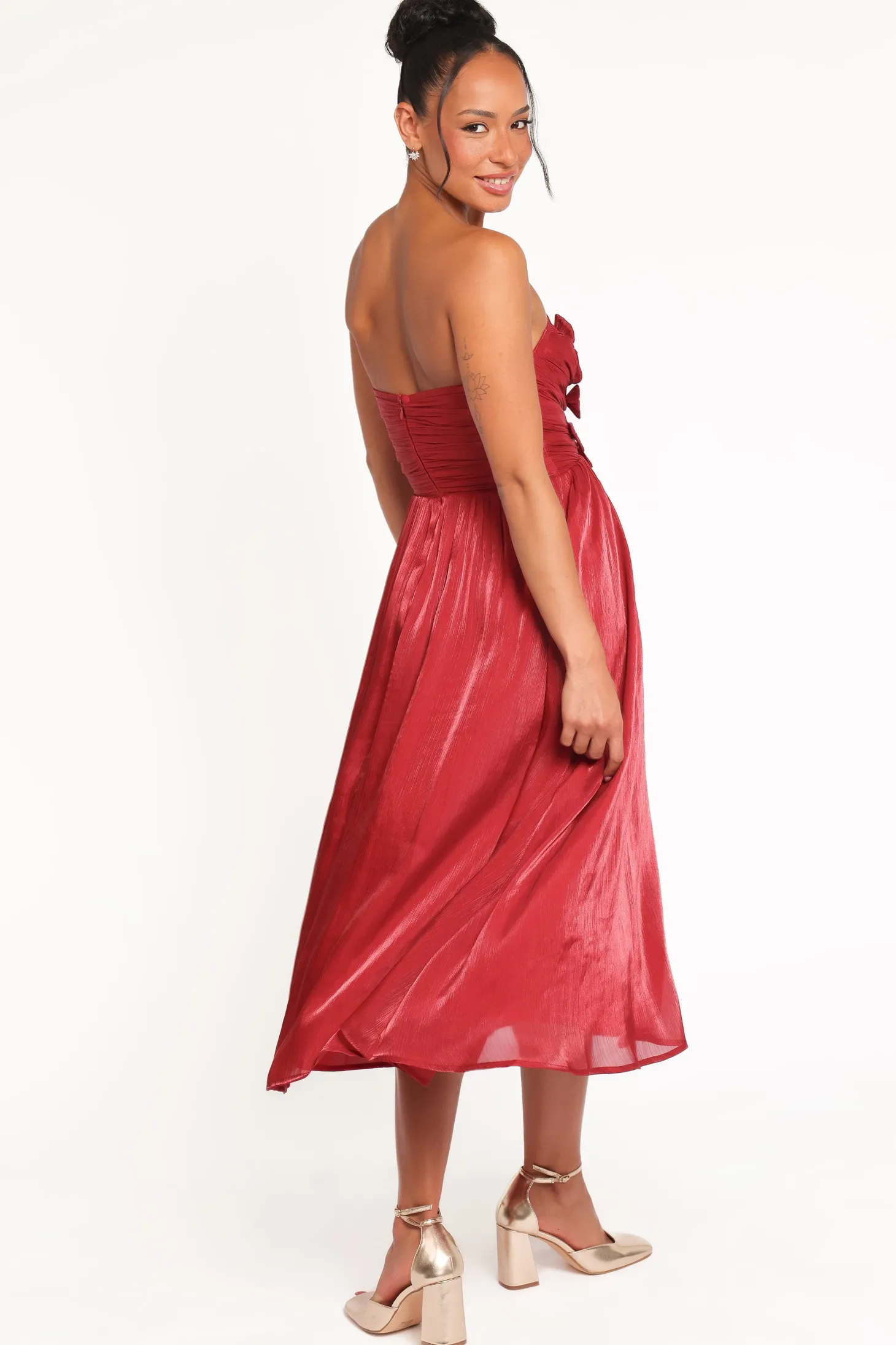 Mila Strapless Midi Dress