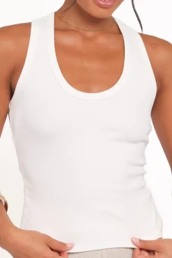 Miles Racerback Rib Knit Tank Top