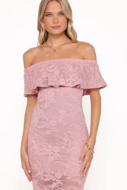Mirelle Off Shoulder Lace Maxi Dress