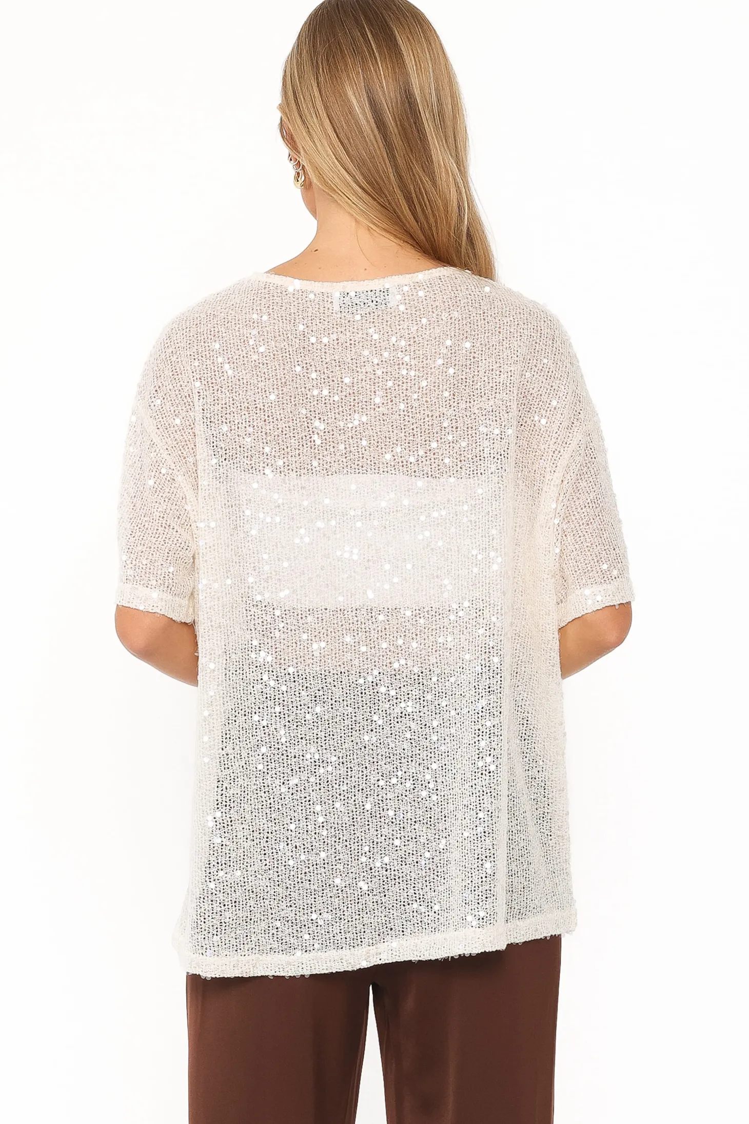 Nadine Sheer Tee Top