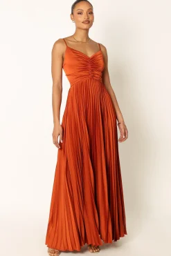 Naira Pleated Maxi Dress