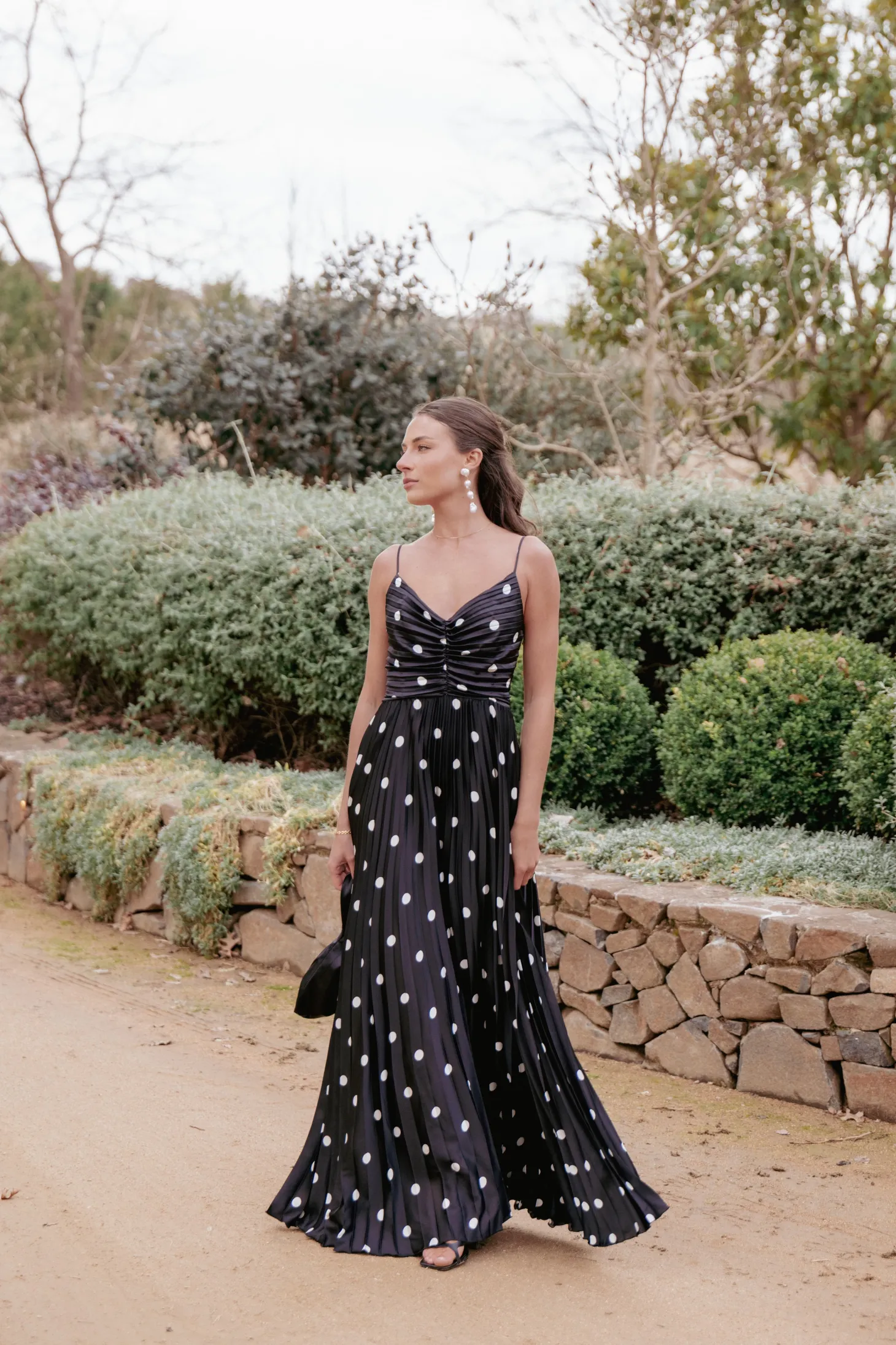 Naira Pleated Maxi Dress