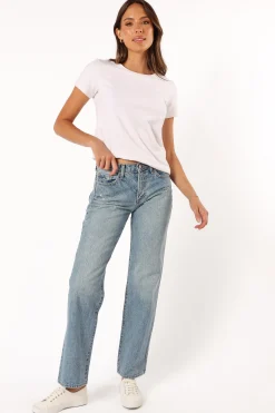 Nathan High Rise Relaxed Straight Jean