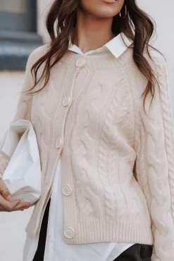 Nika Cable Knit Cardigan