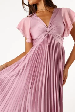 Nova Flutter Sleeve Midi Dress