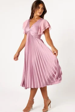 Nova Flutter Sleeve Midi Dress