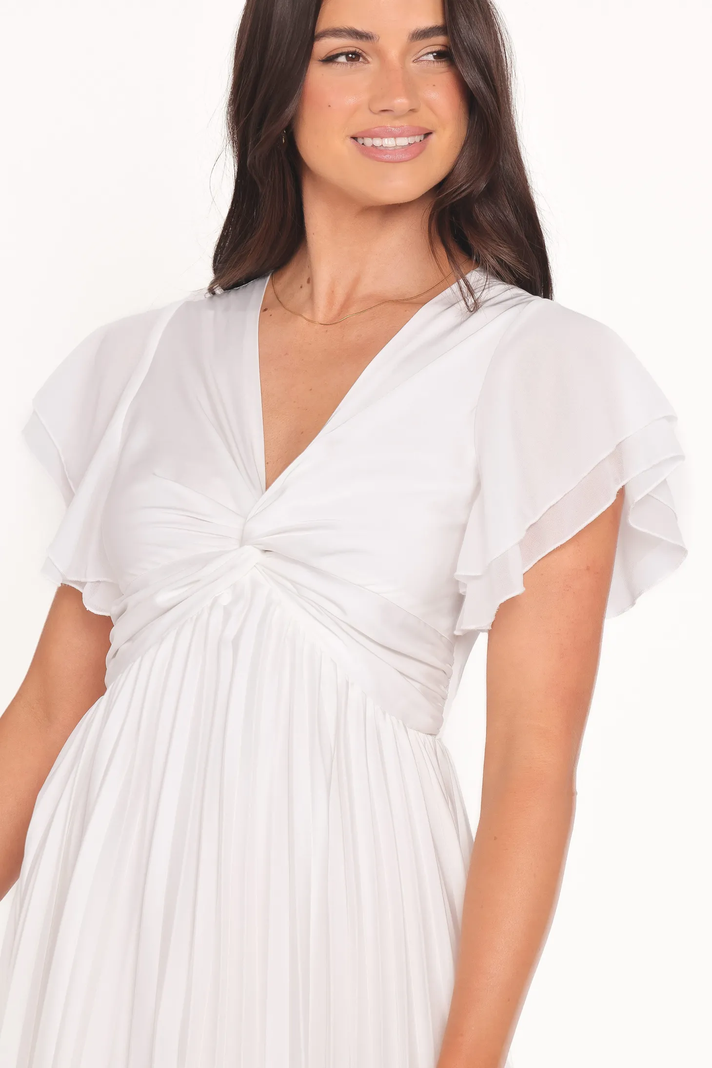 Nova Flutter Sleeve Midi Dress