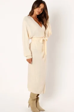 Nova Wrap Knit Midi Dress
