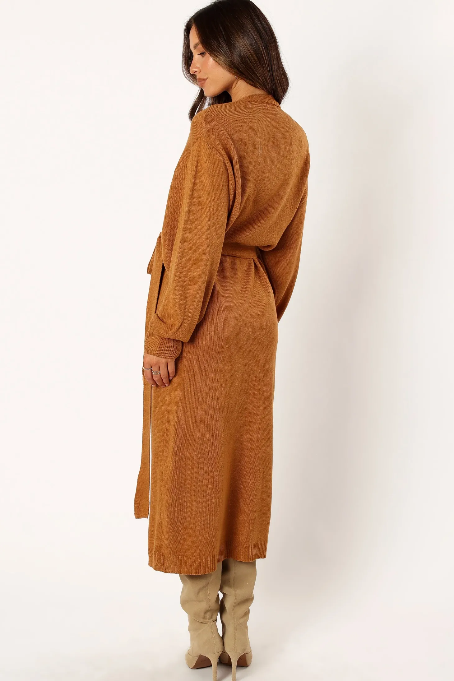 Nova Wrap Knit Midi Dress