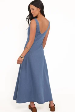 Odelia Denim Maxi Dress