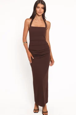 Ongelique Halterneck Maxi Dress
