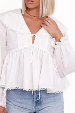Orly Lace Trim Top
