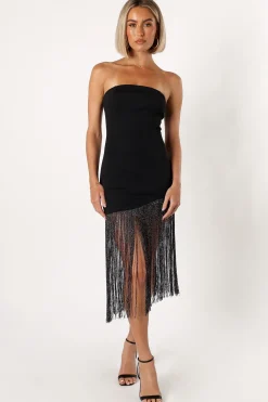 Padam Strapless Midi Dress