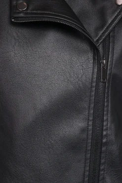 Parsons Oversized Faux Leather Moto Jacket
