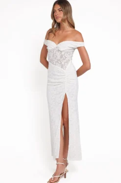 Pascha Off Shoulder Lace Maxi Dress
