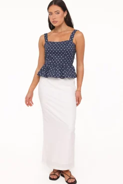 Paula Open Tie Back Top