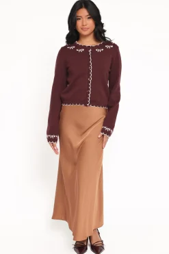 Payton Bow Scallop Cardigan