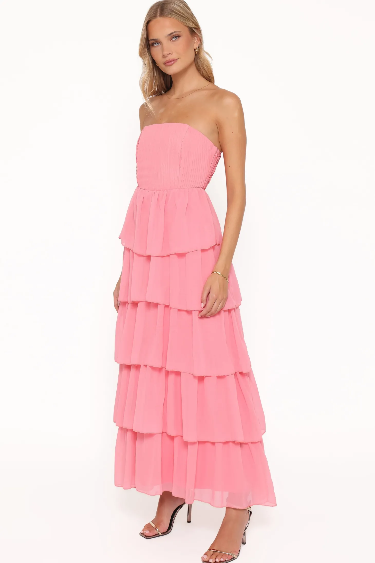 Peachester Strapless Maxi Dress