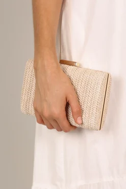 Peyton Straw Clutch