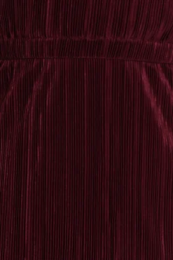 Pontee One Shoulder Pleated Midi Dress