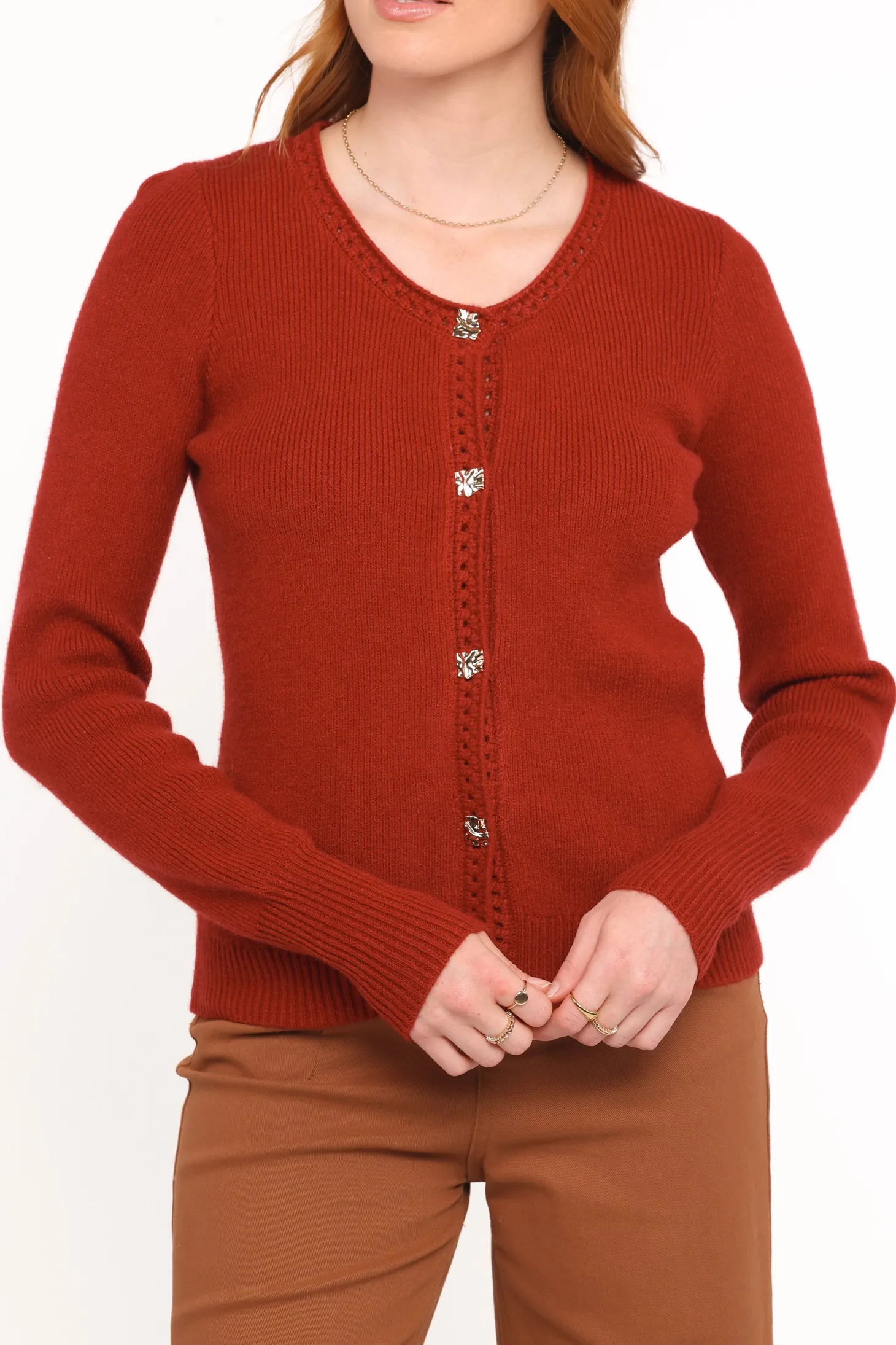 Quay Button Front Cardigan