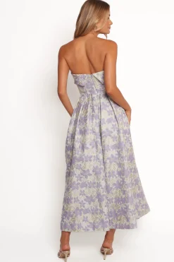 Rhea Strapless Midi Dress