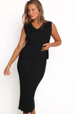 Richelle Ribbed Knit Skirt Set