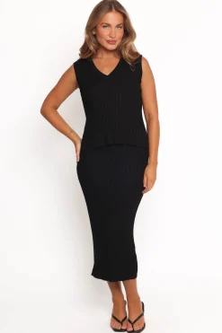 Richelle Ribbed Knit Skirt Set