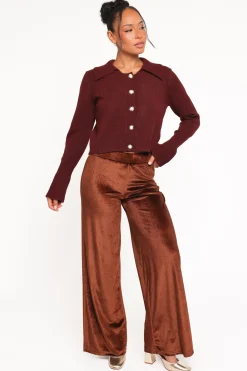 Riley Stretch Velvet Pant