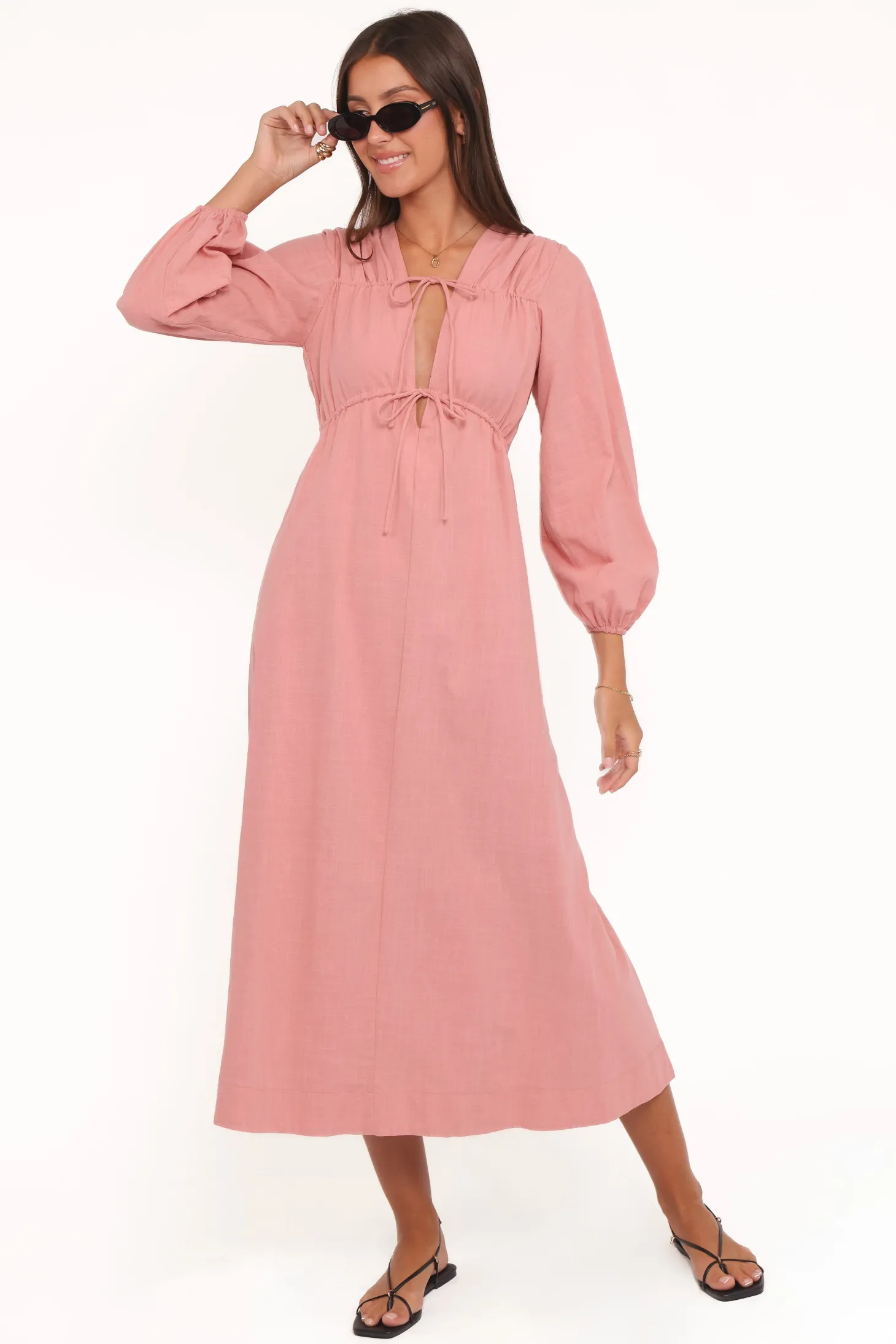 Riven Long Sleeve Maxi Dress