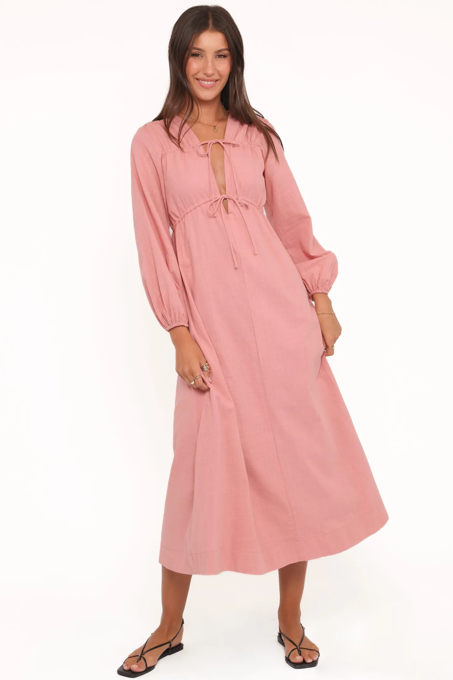 Riven Long Sleeve Maxi Dress