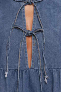 Romana Tie Front Mini Dress