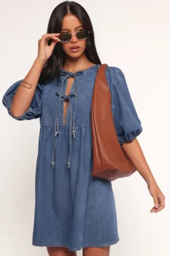 Romana Tie Front Mini Dress