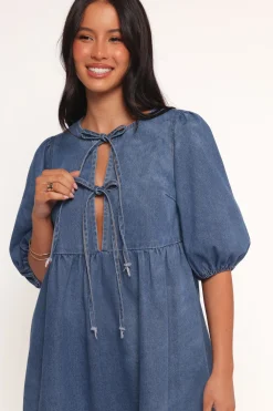 Romana Tie Front Mini Dress