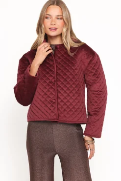 Roxanna Quilted Velvet Jacket