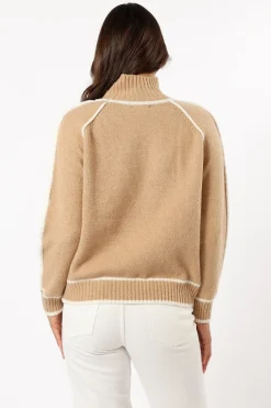 Rylee Contrast Hem Knit Sweater